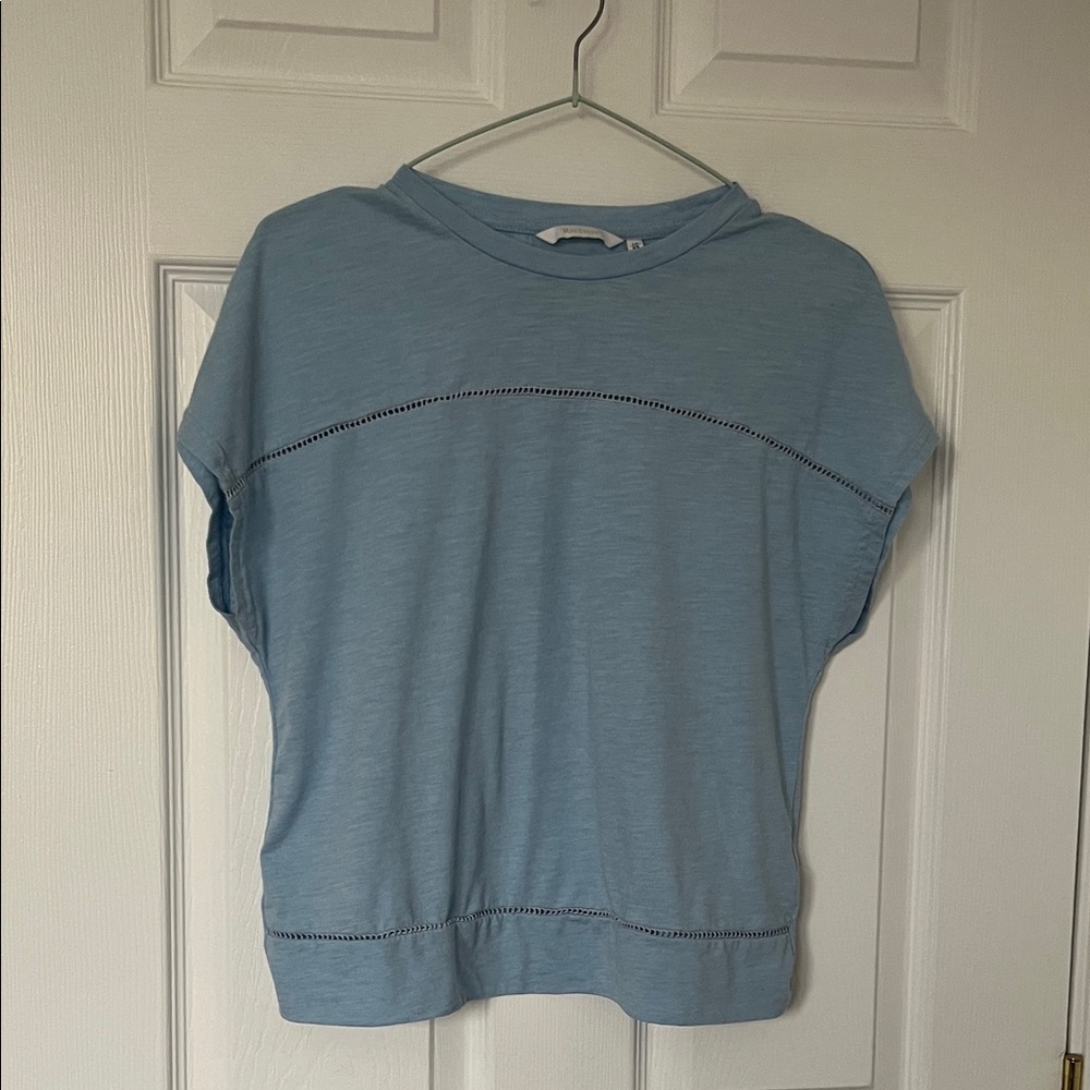 SUMMER SALE- Sky Blue Women's Short Sleeve Top